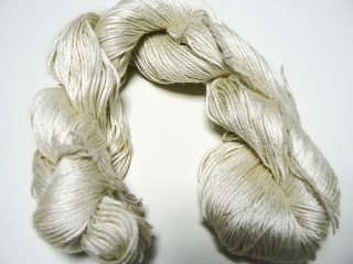 4ply Sock weight Pure Worsted Spun Mulberry Silk 5 x 50gm hanks